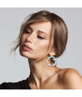 Earrings | Organic Outline Circle Stud Earrings | Kelsie Rose | Floating Florals